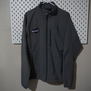 Marmot Gray Softshell Jacket Full Zip Lightweight Gratify Logo‎ Medium